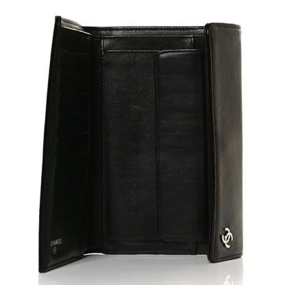 Chanel Patent Goatskin Large Flap Wallet Dark Brown 7 of 10