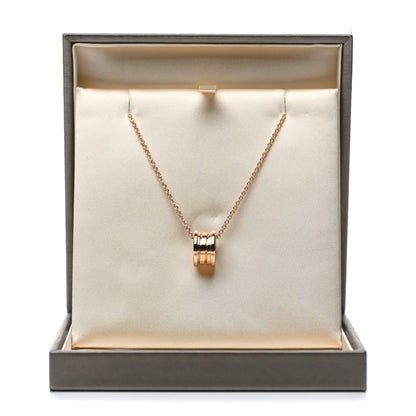Bulgari 18K Rose Gold B.Zero1 Pendant Necklace 7 of 7
