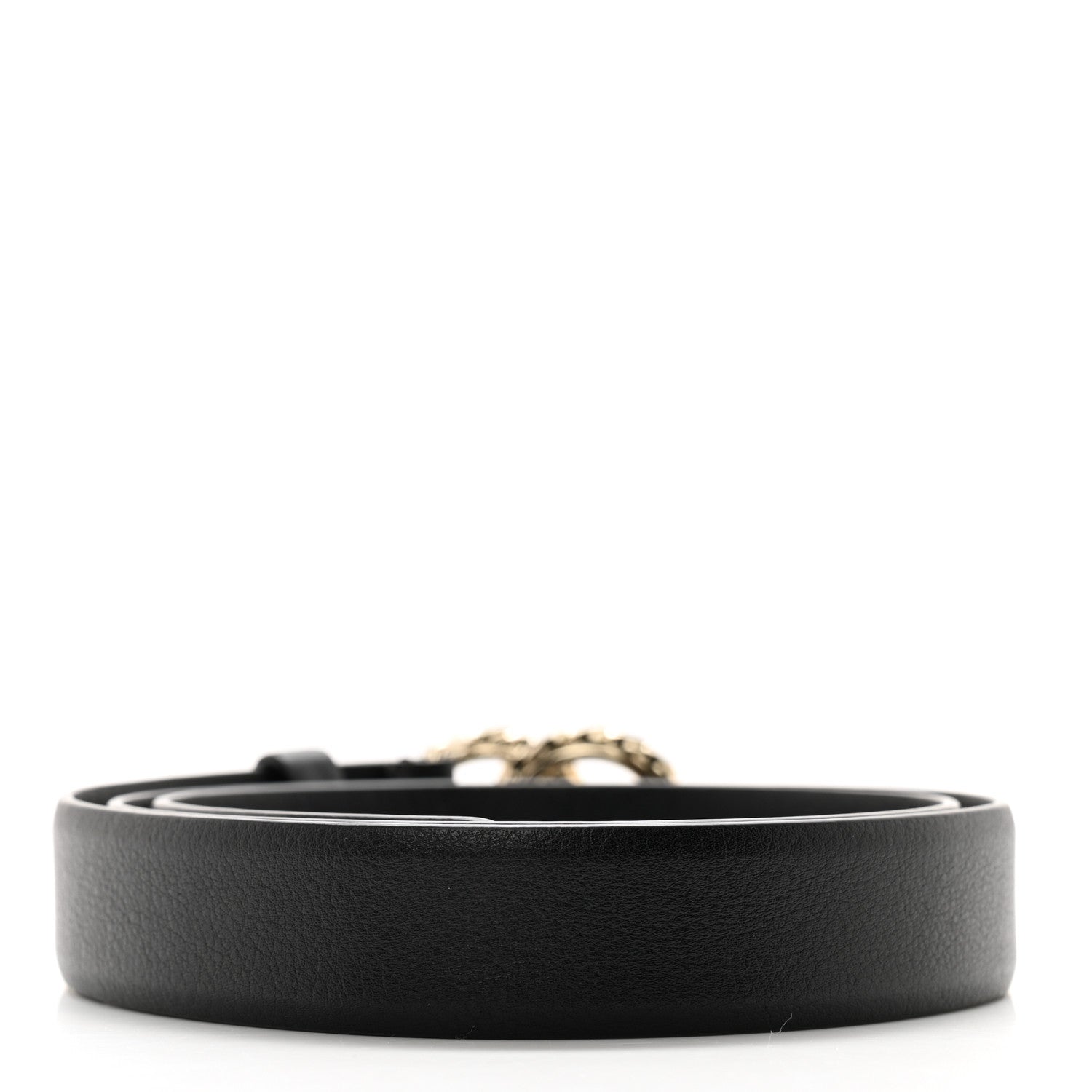 Chanel Calfskin Crystal Quilted CC Belt 80 32 Black 2 of 9