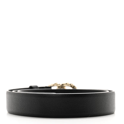 Chanel Calfskin Crystal Quilted CC Belt 80 32 Black 2 of 9