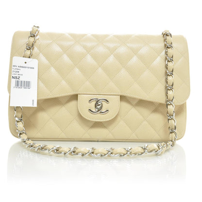 Chanel Caviar Jumbo Double Flap Beige Clair 1 of 9