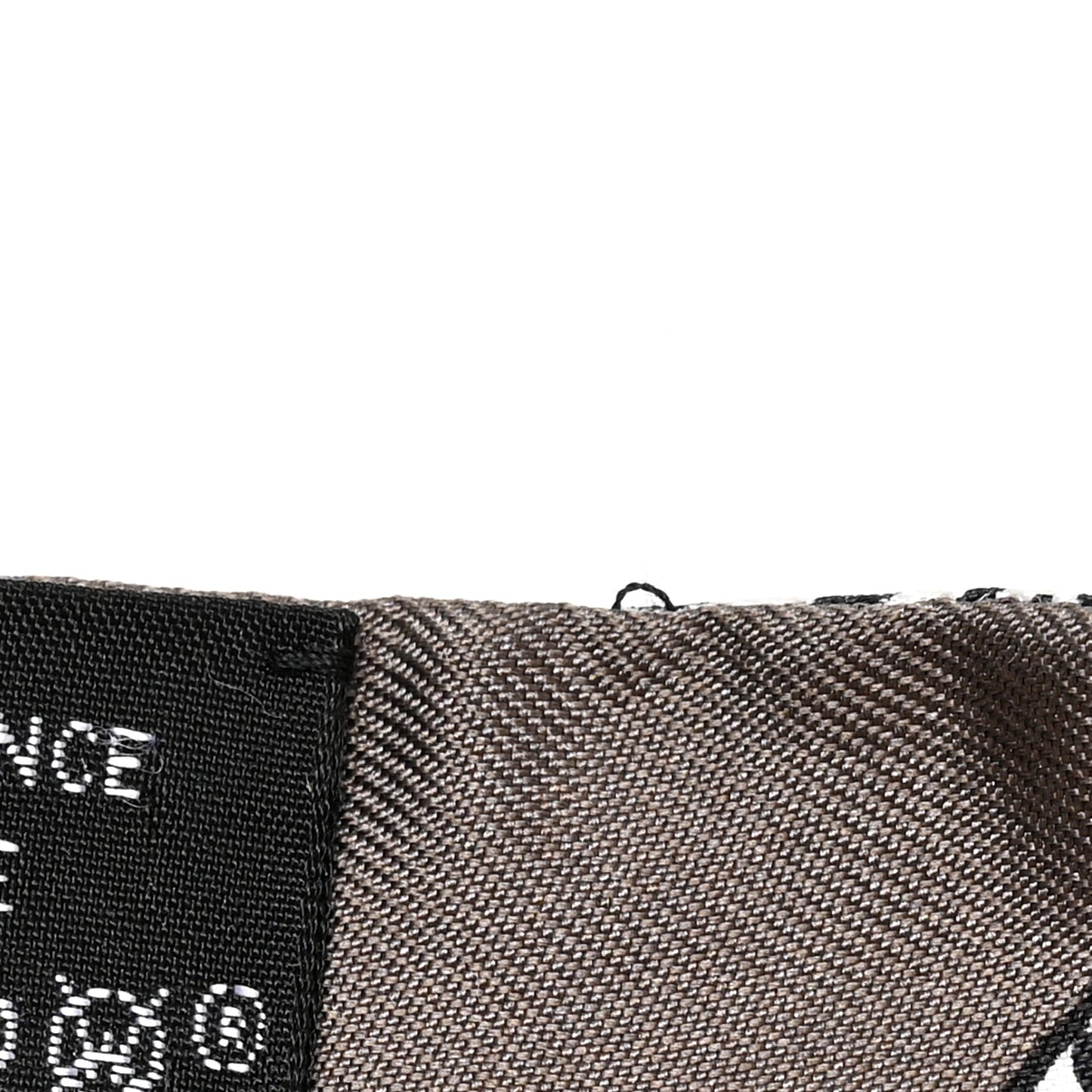 Silk Les Zebres Twilly Gris Taupe Black White