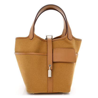 Hermes Toile Goeland Swift Cargo Picotin Lock 18 Sesame 1 of 12
