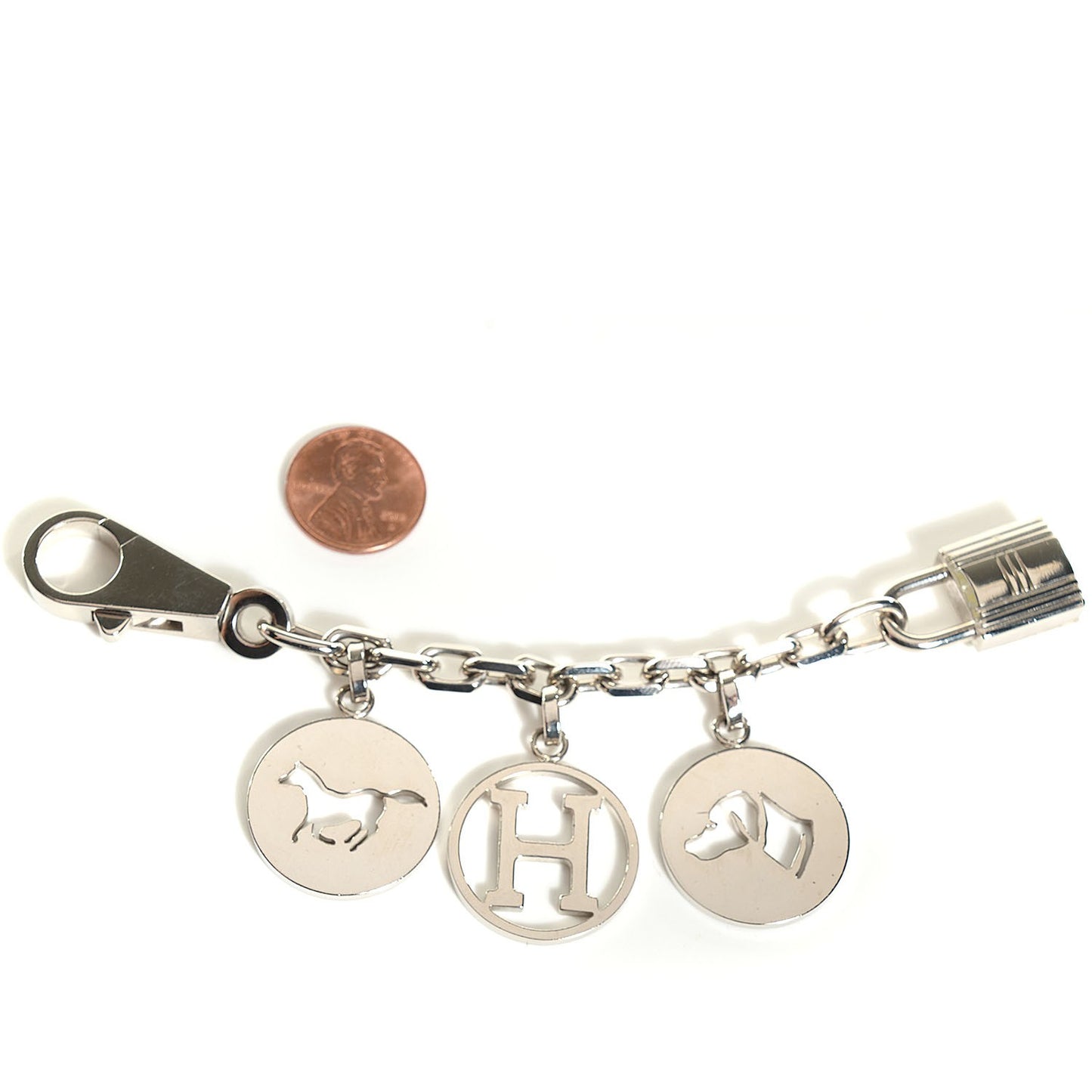 Palladium Breloque Bag Charm Silver