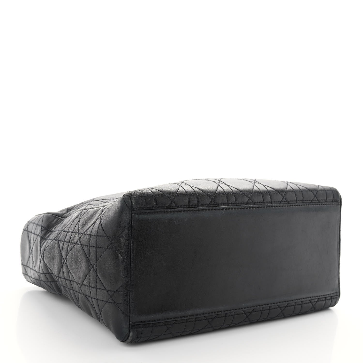 Christian Dior Lambskin Cannage Medium Lady Dior Black 4 of 9