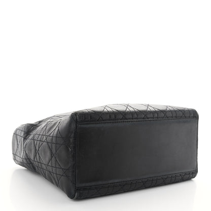 Christian Dior Lambskin Cannage Medium Lady Dior Black 4 of 9