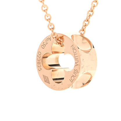 Louis Vuitton 18K Pink Gold Empreinte Pendant Necklace 5 of 5