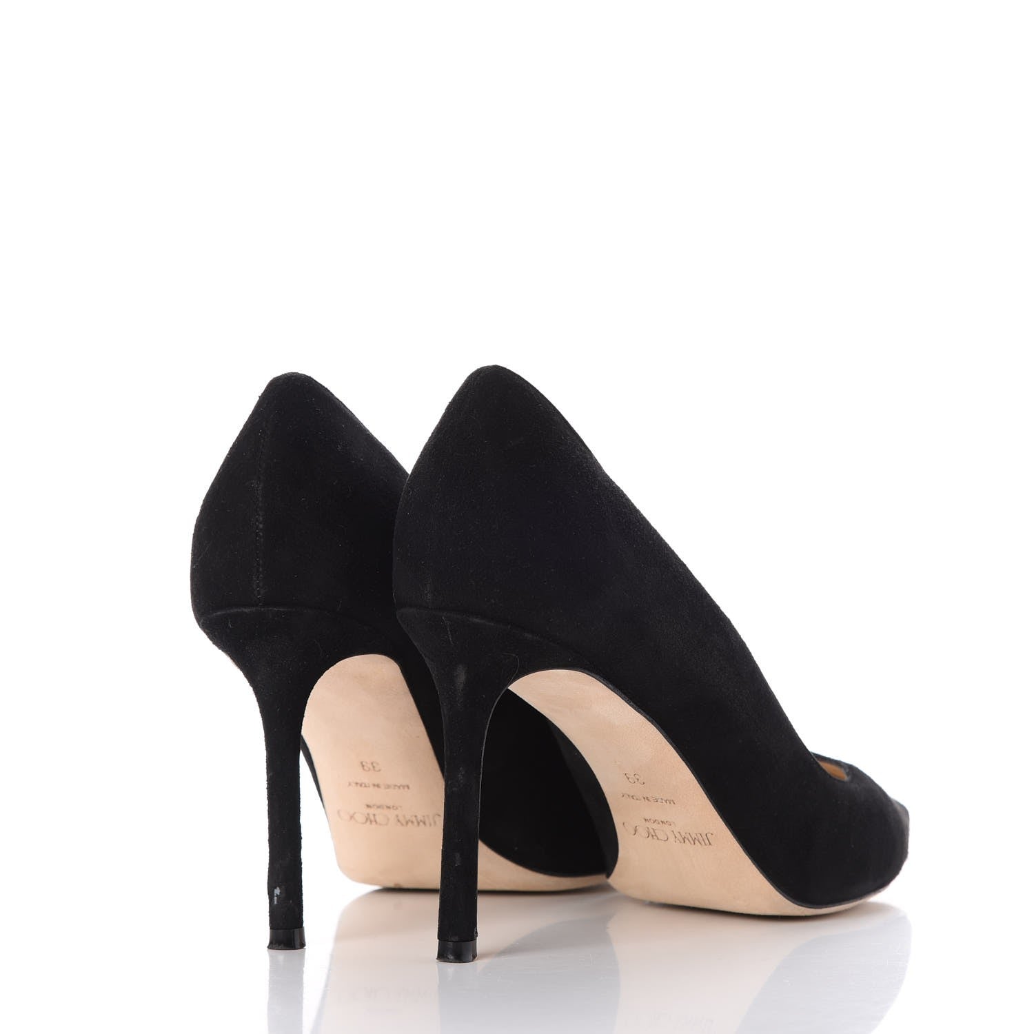 Jimmy Choo Suede Romy 85 Pumps 39 Black 4 of 13