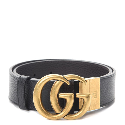 Gucci Calfskin Double G Reversible 37mm Belt 70 28 Black Cocoa 1 of 9