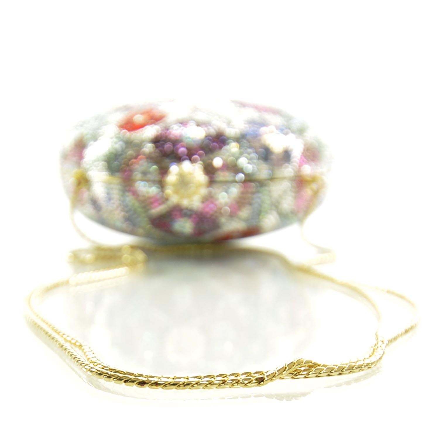 Judith Leiber Swarovski Crystal Minaudiere Multicolor 5 of 7