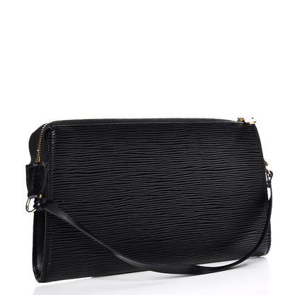 Louis Vuitton Epi Pochette Accessories 24 Black 3 of 9