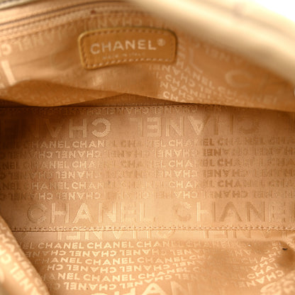 Chanel Lambskin Stitched Accordion Tote Beige 5 of 10