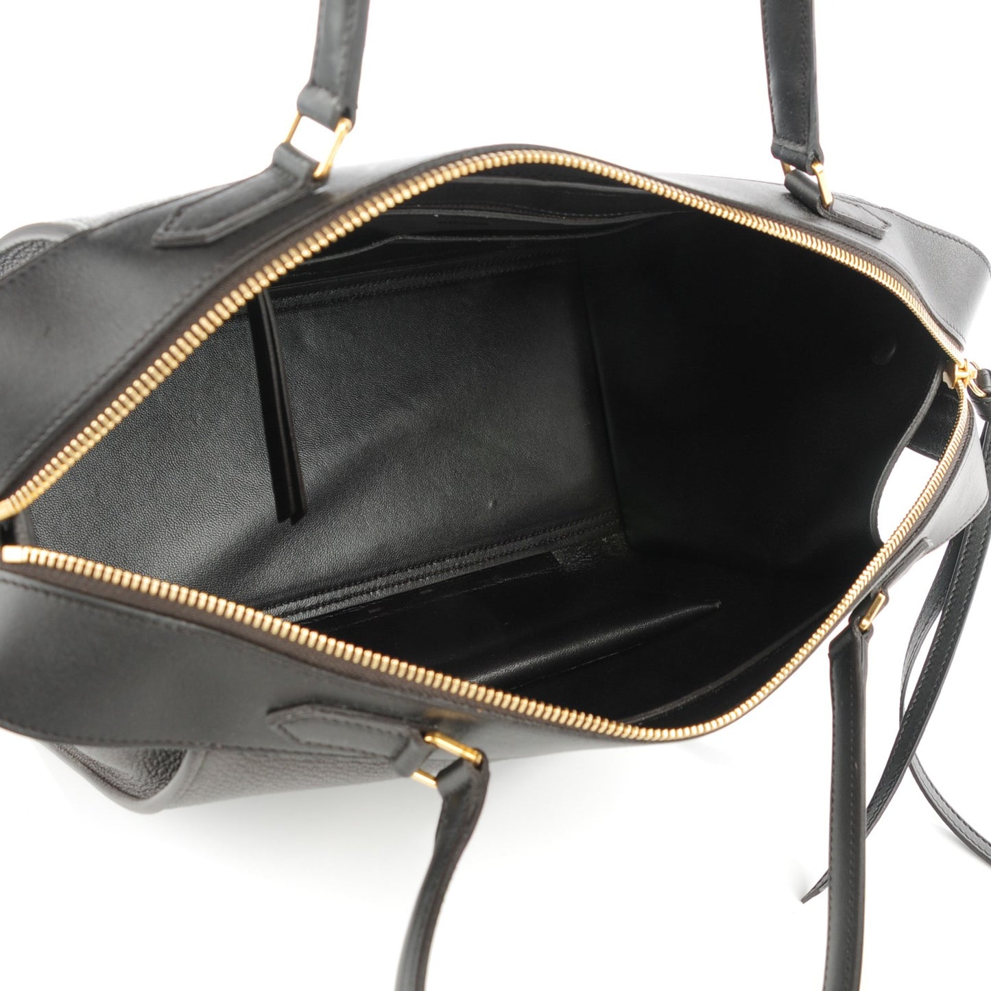 Goatskin Smooth Calfskin Small Ring Bag Dark Taupe
