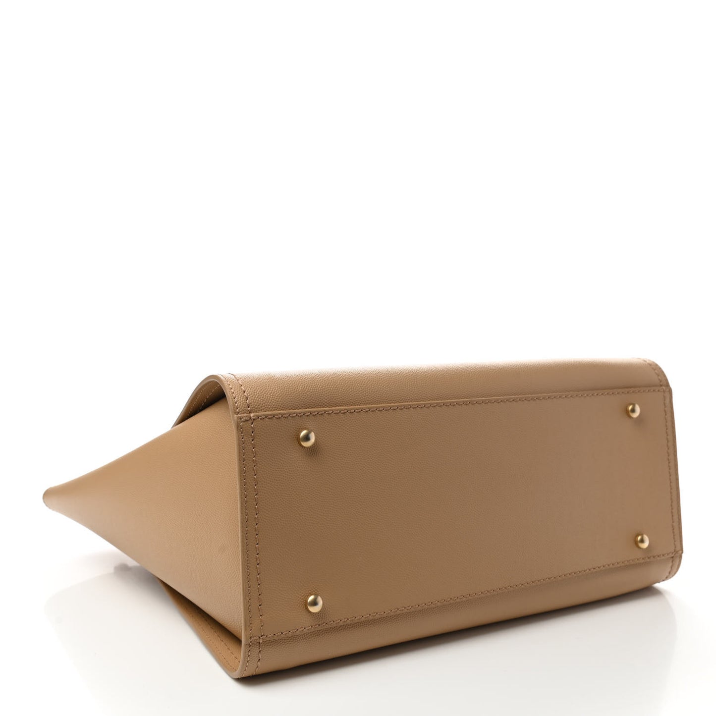 Caviar Small Studded Deauville Tote Beige