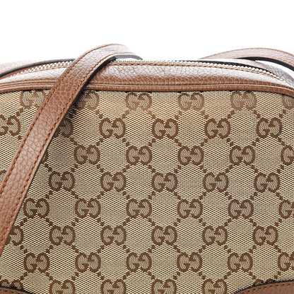 Gucci Monogram Mini Bree Messenger Bag Beige Tabacco 10 of 10