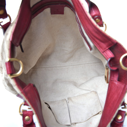 Gucci Monogram Medium Miss GG Top Handle Bag Dark Red 5 of 9