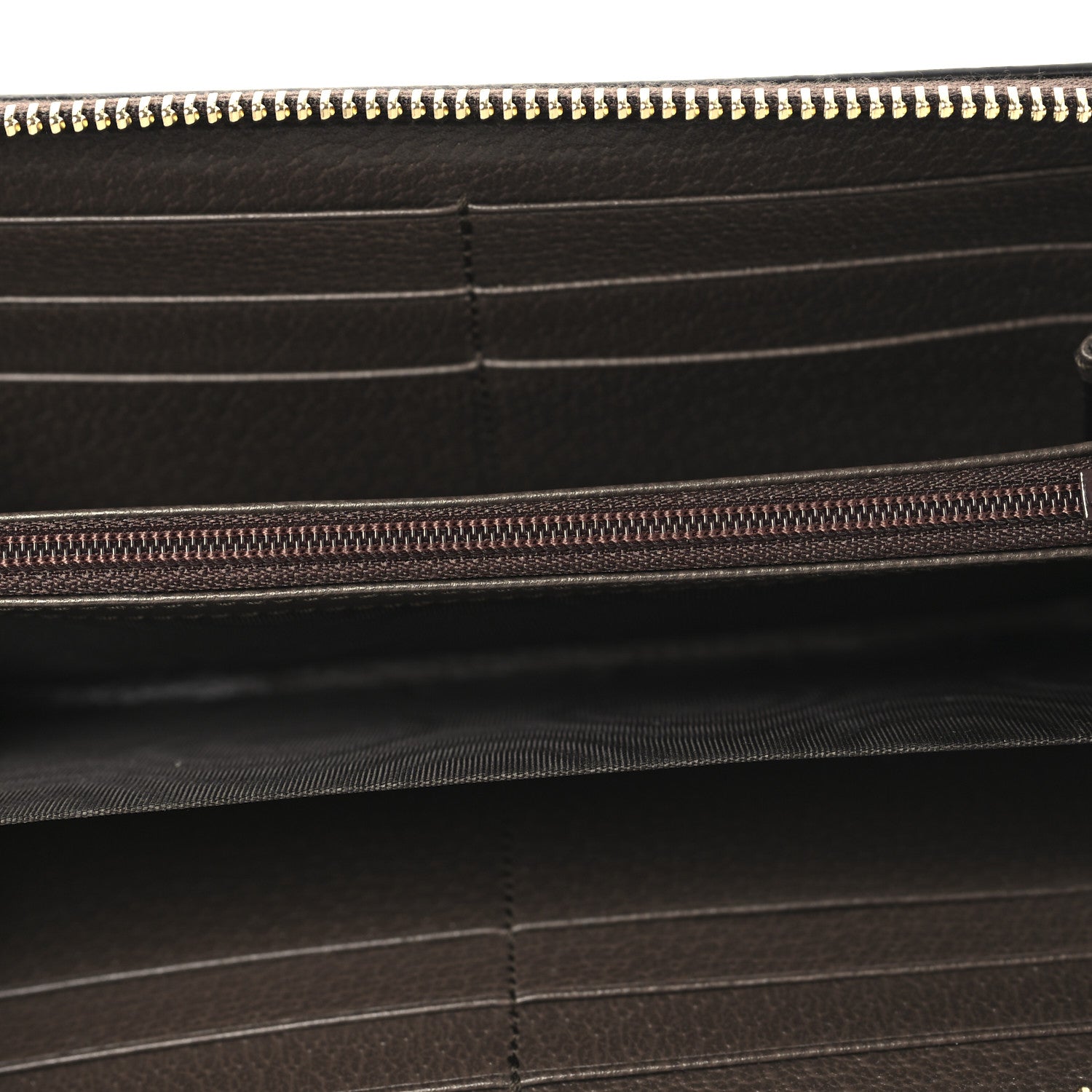 Gucci GG Supreme Monogram Web Ophidia Zip Around Wallet Brown 5 of 8