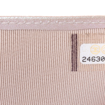 Chanel Metallic Caviar Chevron Quilted Compact Flap Wallet Light Gold 8 of 9