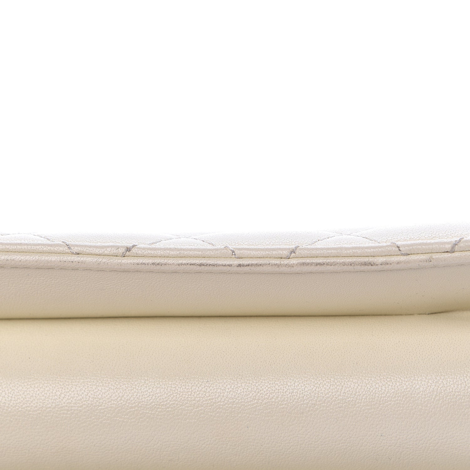 Chanel Sheepskin Quilted Beauty Lock Flap White 16 of 31
