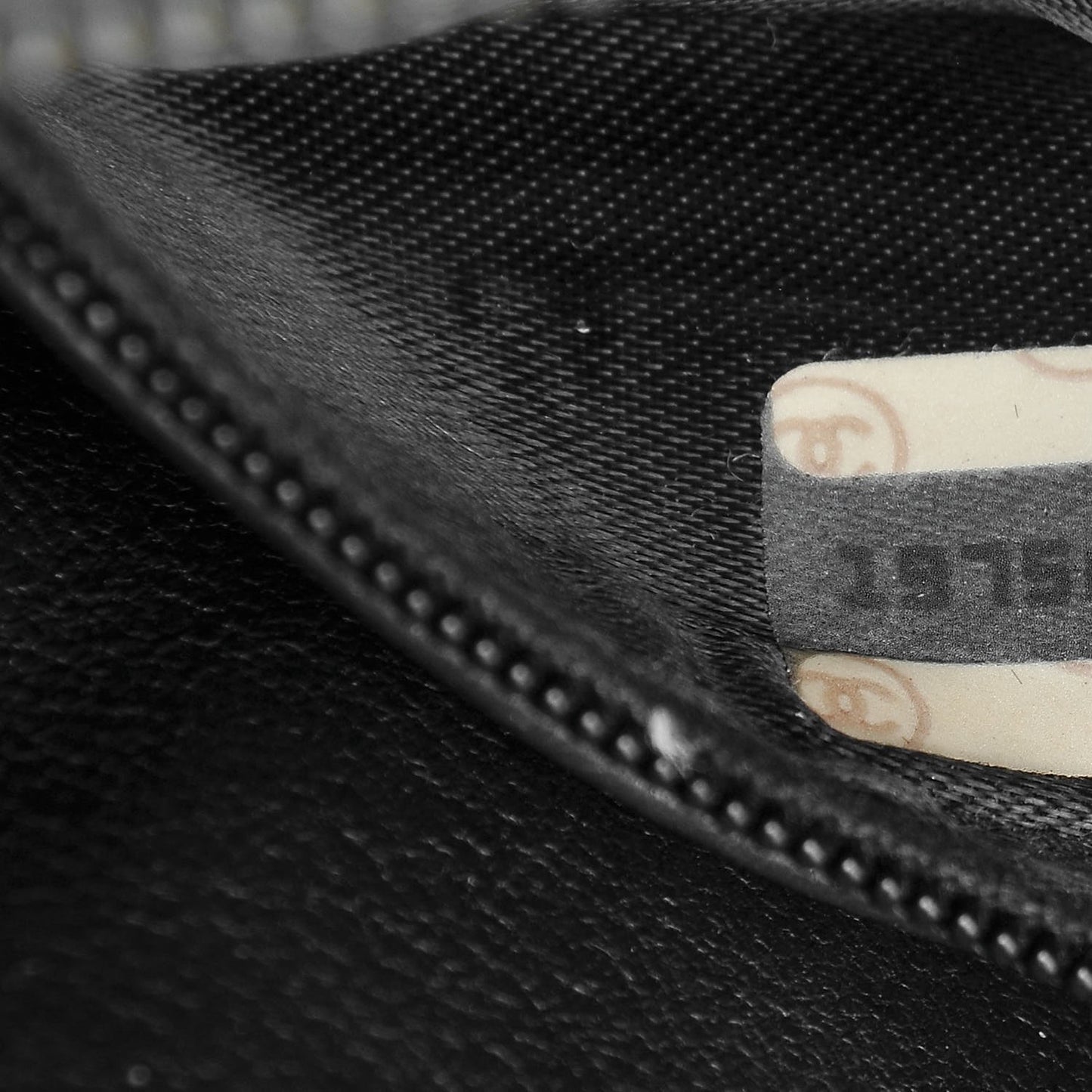 Lambskin Quilted Round Tassel Crossbody Bag Black