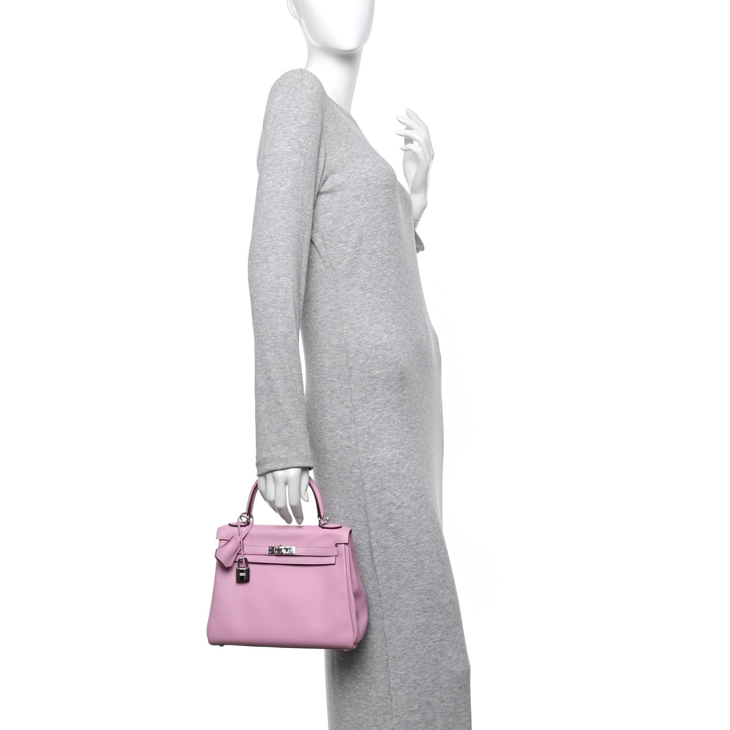 Hermes Swift Kelly Retourne 25 Mauve Sylvestre 2 of 17