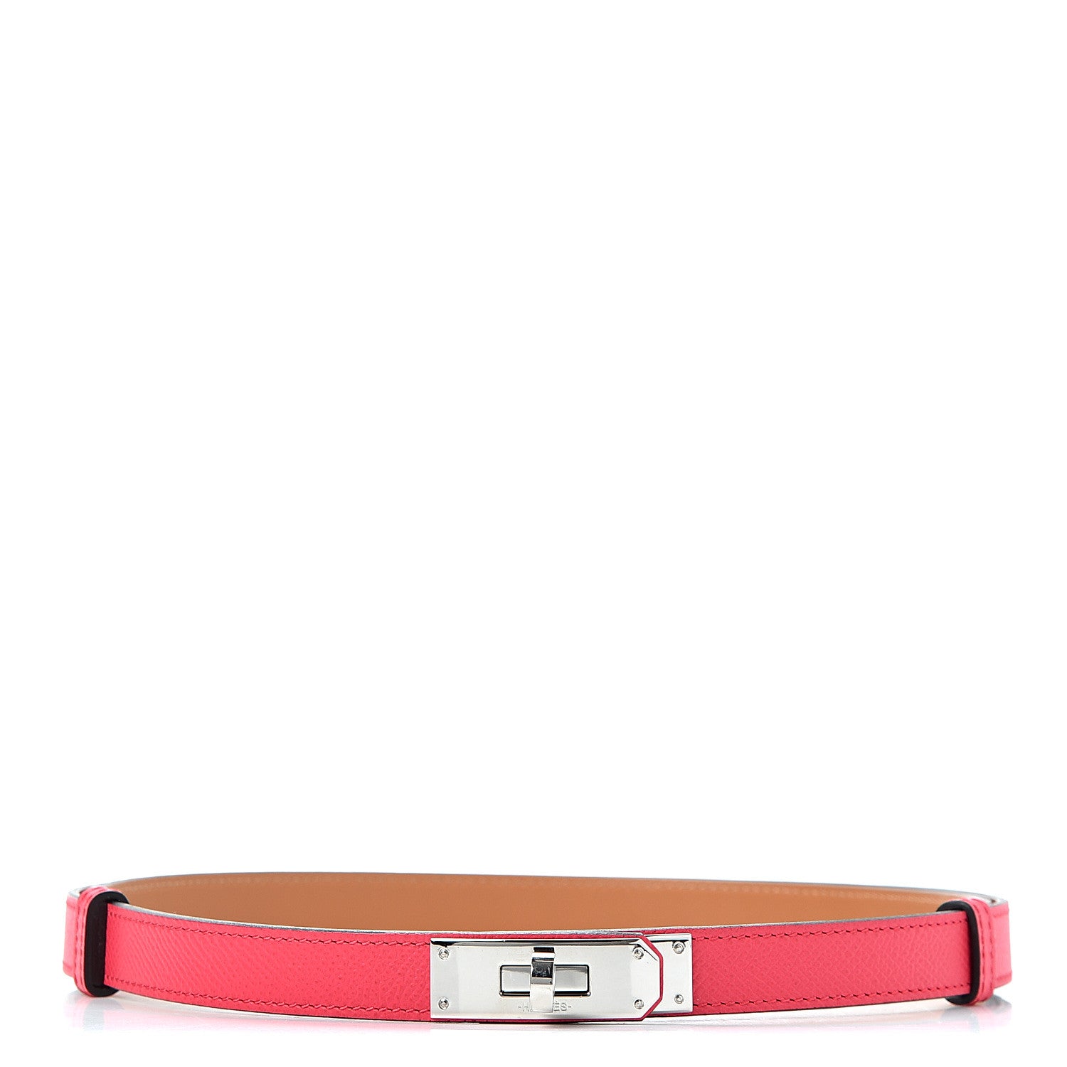 Hermes Epsom Kelly Belt Rose Extreme 1 of 4