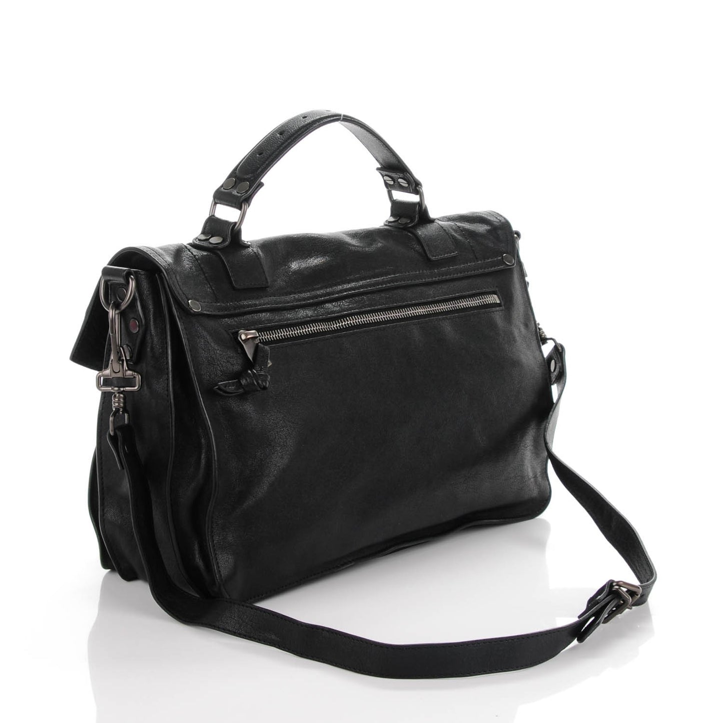 Lambskin Medium PS1 Satchel Black