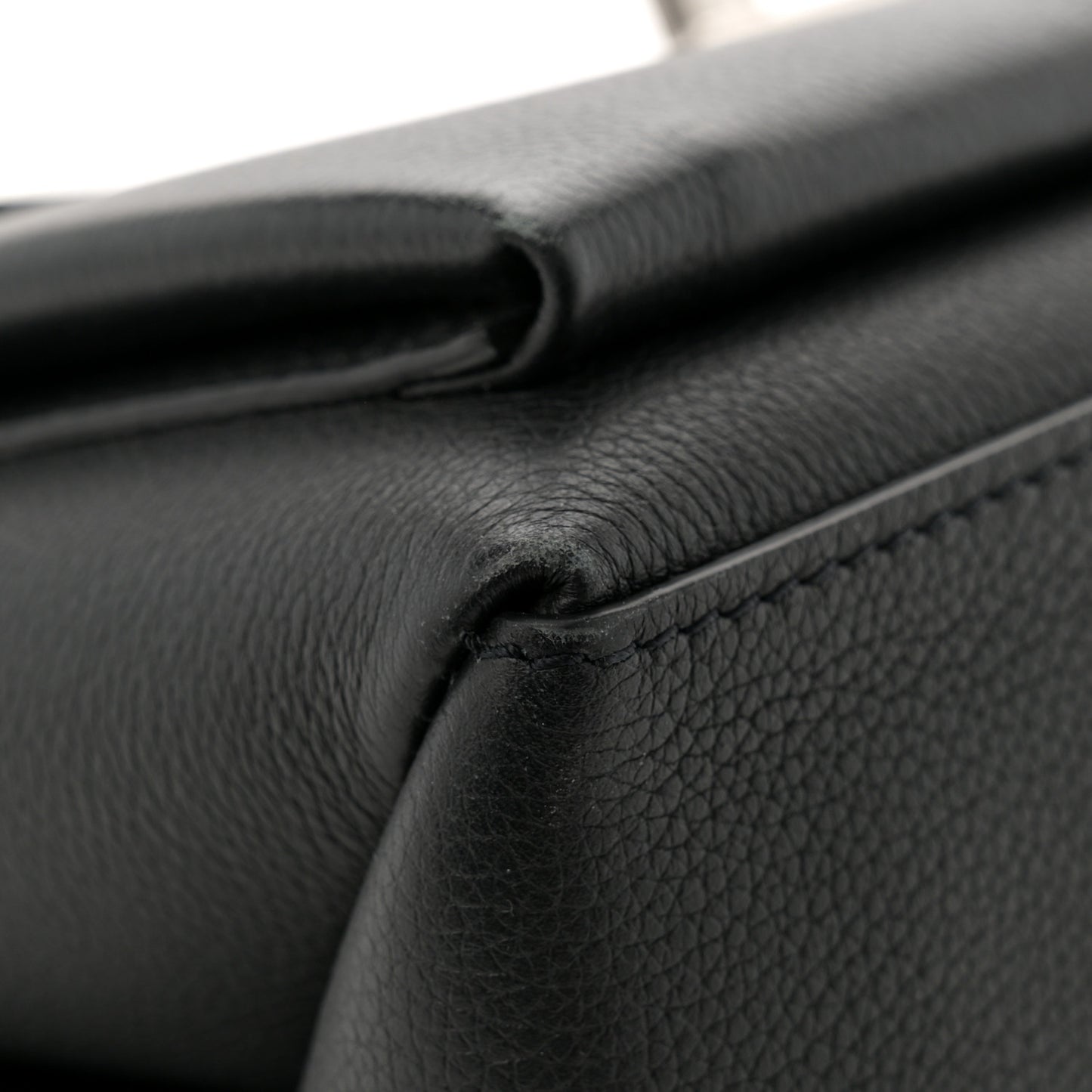 Soft Calfskin My Lockme Top Handle Black