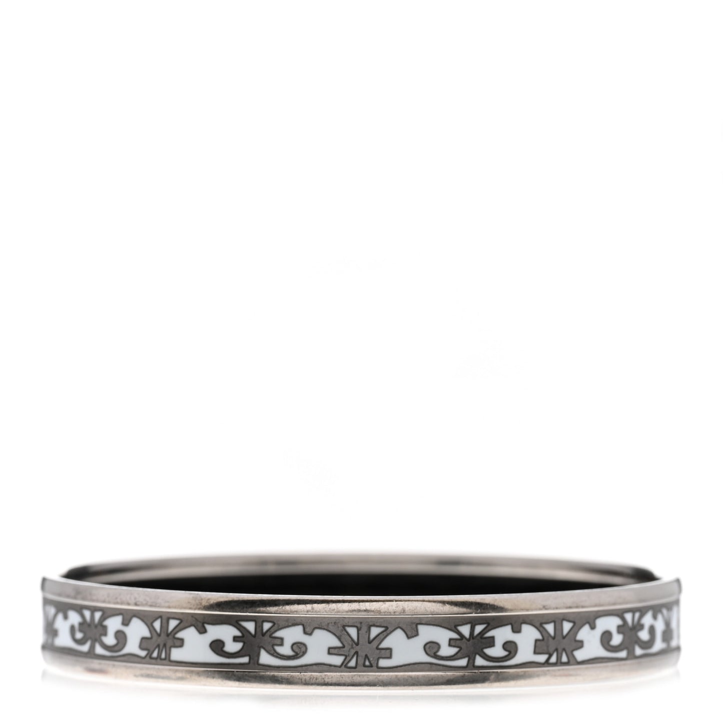 Enamel Printed Narrow Balcons Du Guadalquivir Bracelet 65 Platine