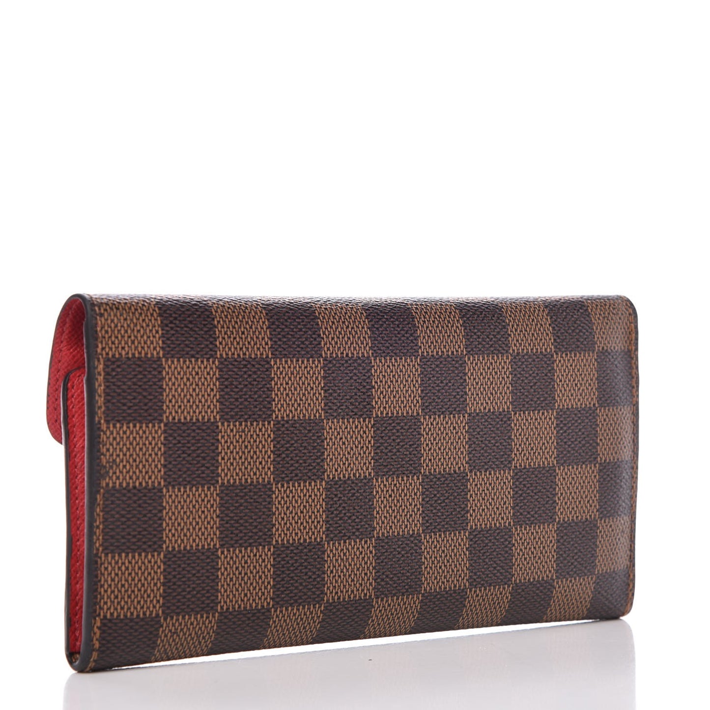 Damier Ebene Josephine Wallet Red