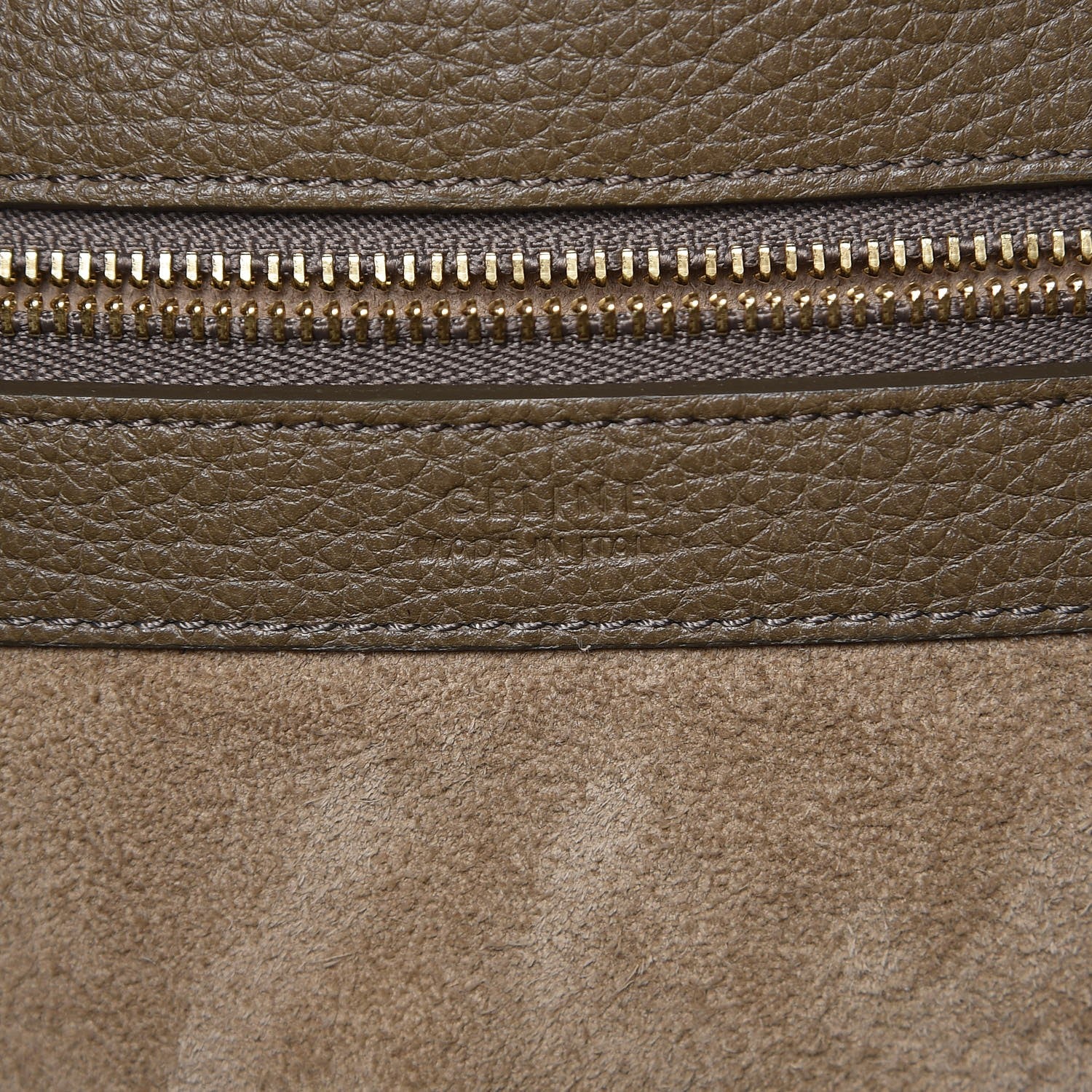 Celine Soft Grained Calfskin Small Belt Cabas Phantom Taupe 7 of 15
