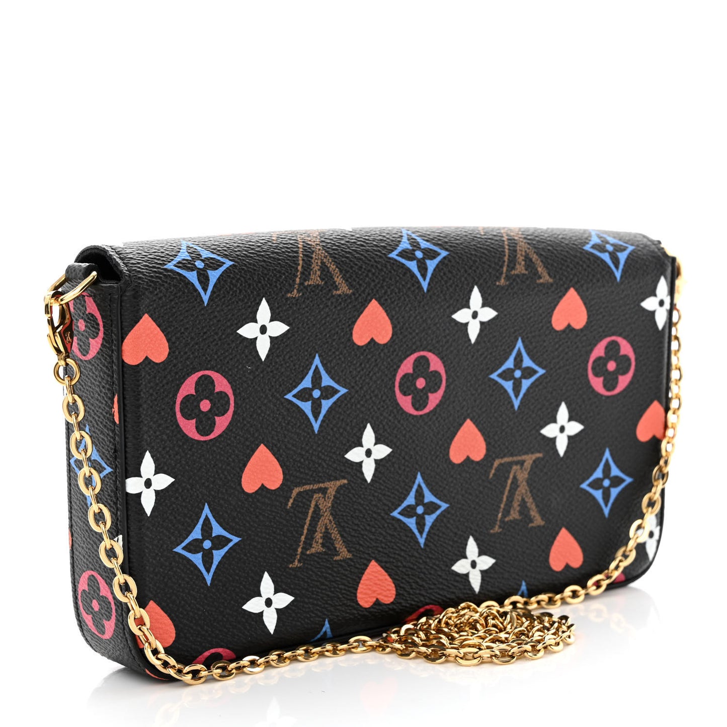 Game On Felicie Chain Wallet Black