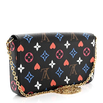 Louis Vuitton Game On Felicie Chain Wallet Black 3 of 10