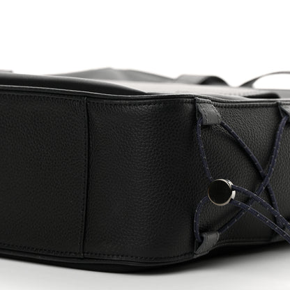 Christian Dior Nylon Grained Calfskin Saddle Tote Black 10 of 11