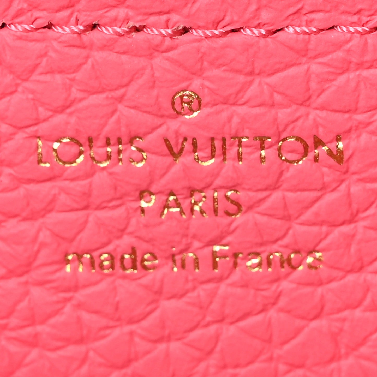 Taurillon Monogram Tile Capucines Mini  Dragonfruit Ballet Pink
