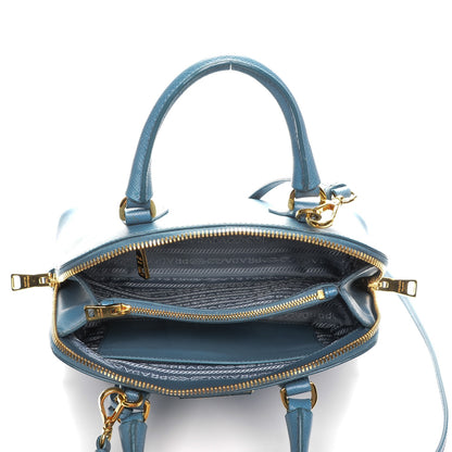 Prada Saffiano Lux Small Promenade Tote Aviazione 5 of 10