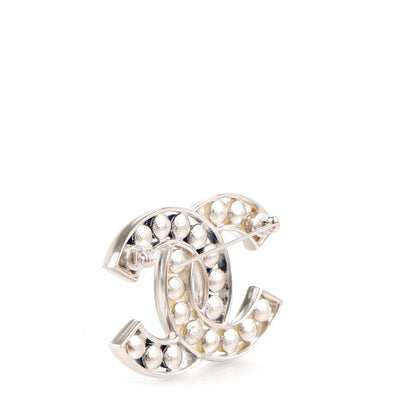 Chanel Pearl CC Brooch Blue Silver 3 of 5