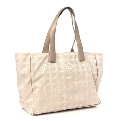 Chanel Nylon Medium Travel Tote Beige 3 of 15