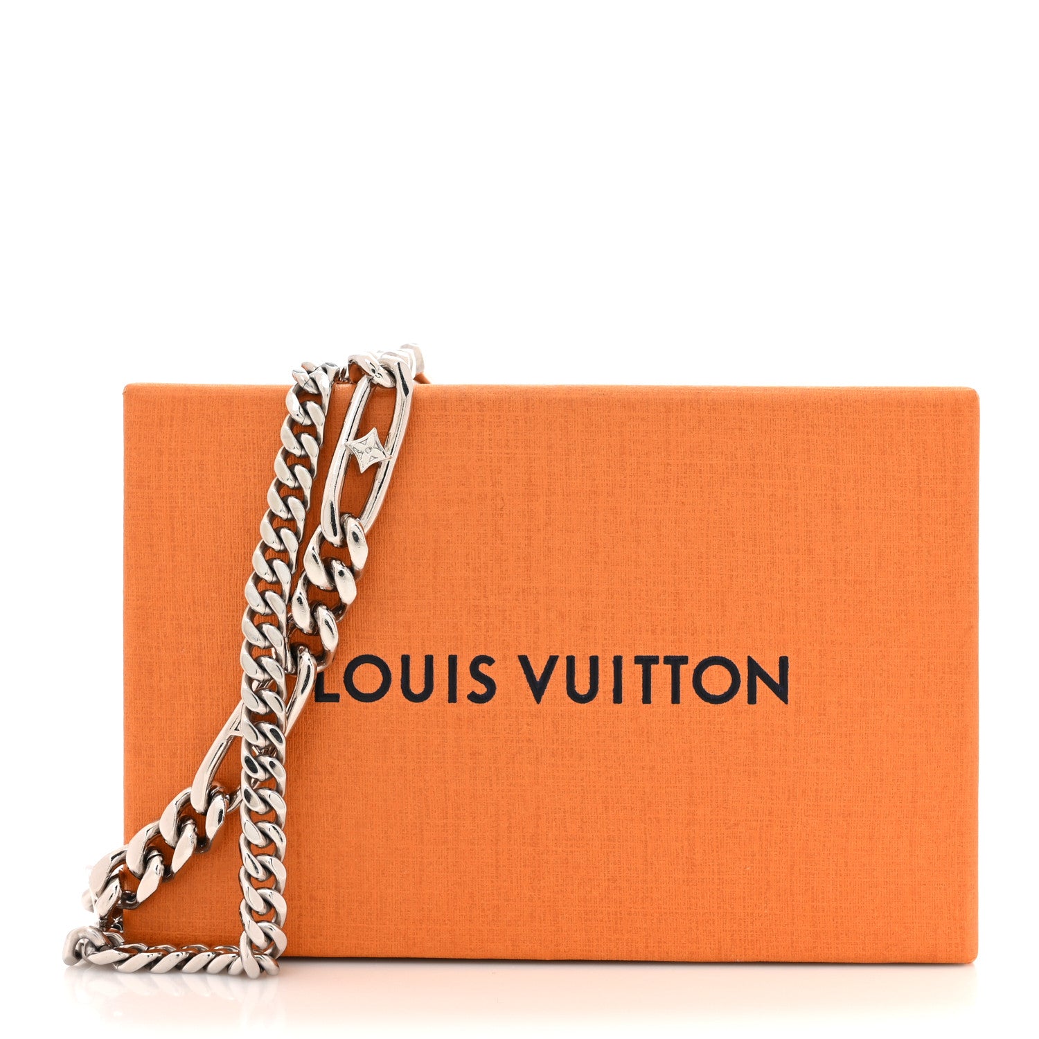 Louis Vuitton Metal LV Figaro Chain Belt Silver 5 of 5