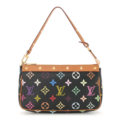 Louis Vuitton Monogram Multicolor Pochette Accessories Black 1 of 10