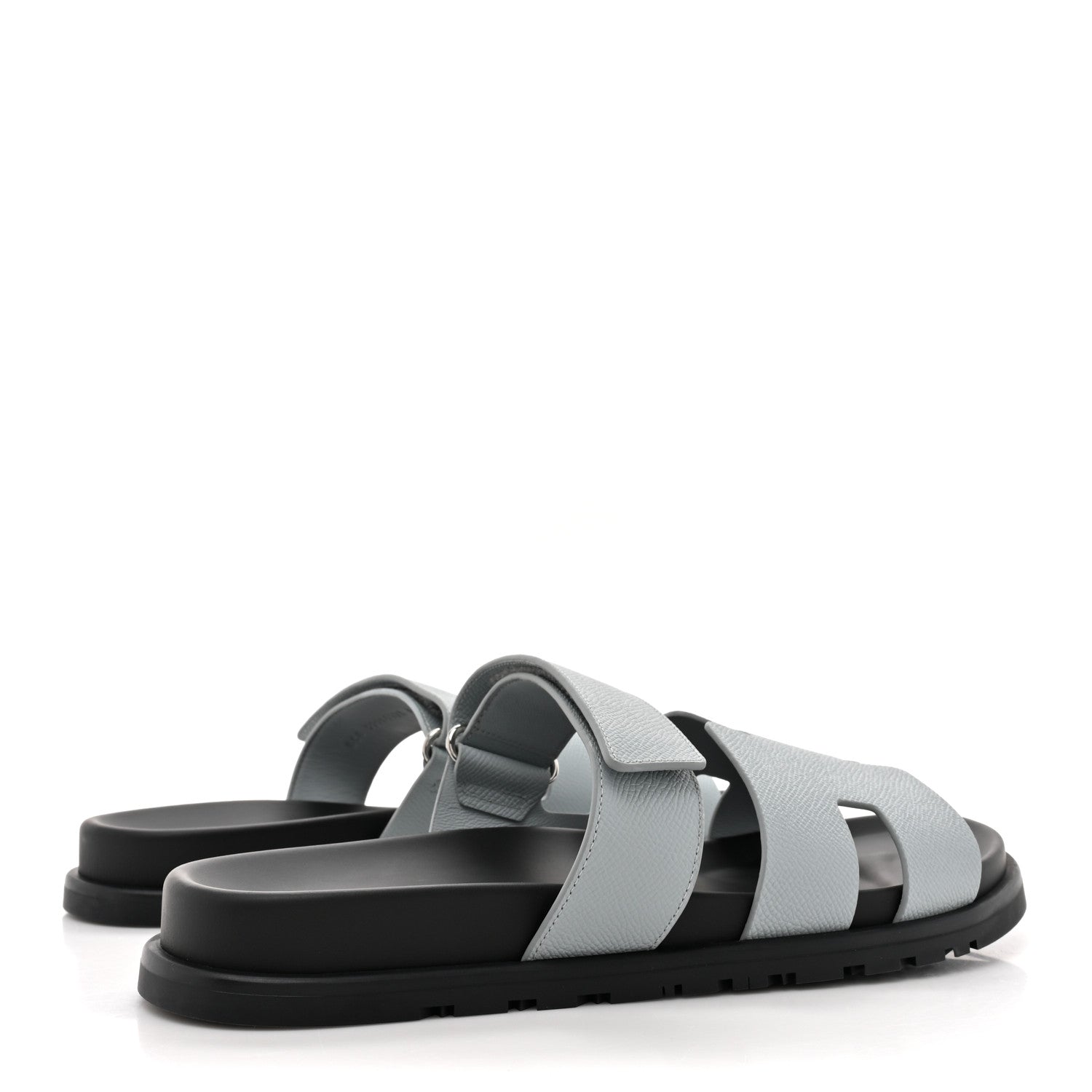 Hermes Epsom Mens Chypre Sandals 42.5 Gris Nuage 4 of 9