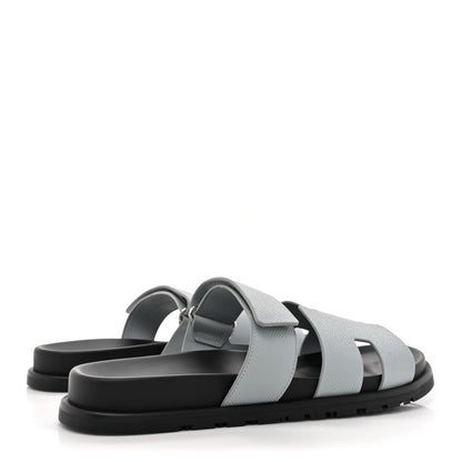 Hermes Epsom Mens Chypre Sandals 42.5 Gris Nuage 4 of 9