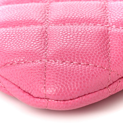 Chanel Caviar Quilted Small Cosmetic Case Pink 9 of 11