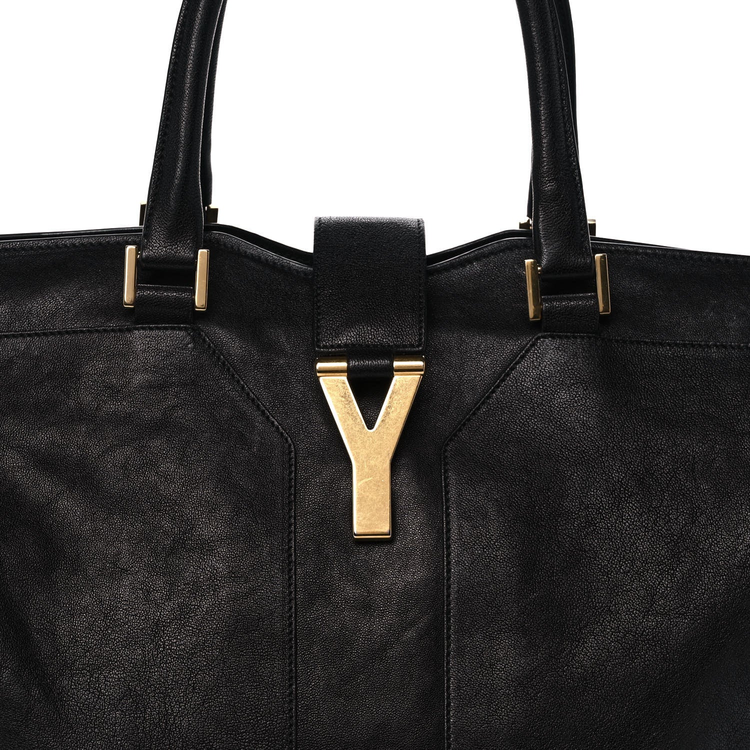 Saint Laurent Sheepskin Large Cabas ChYc Black 8 of 14