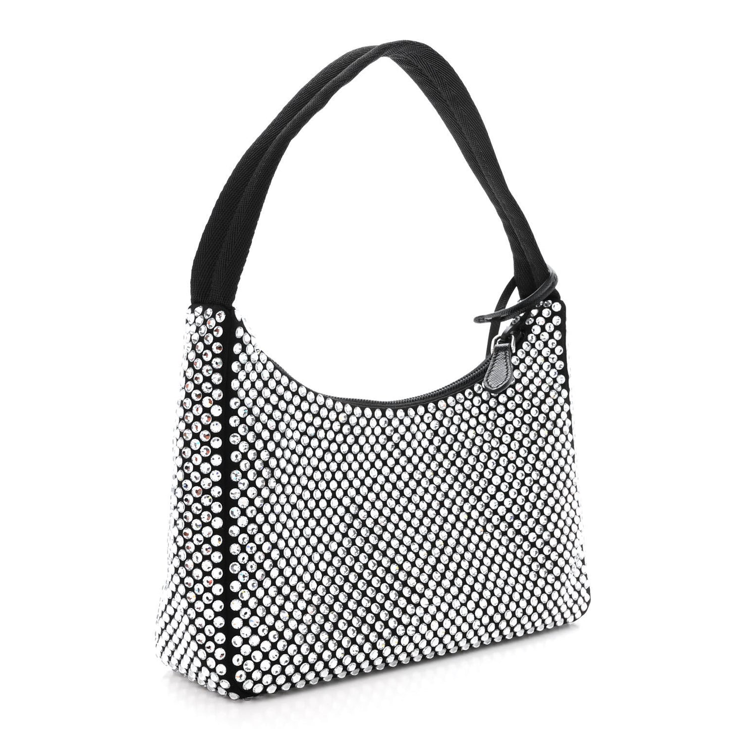 Satin Crystal Mini Re-Edition 2000 Bag Cristal