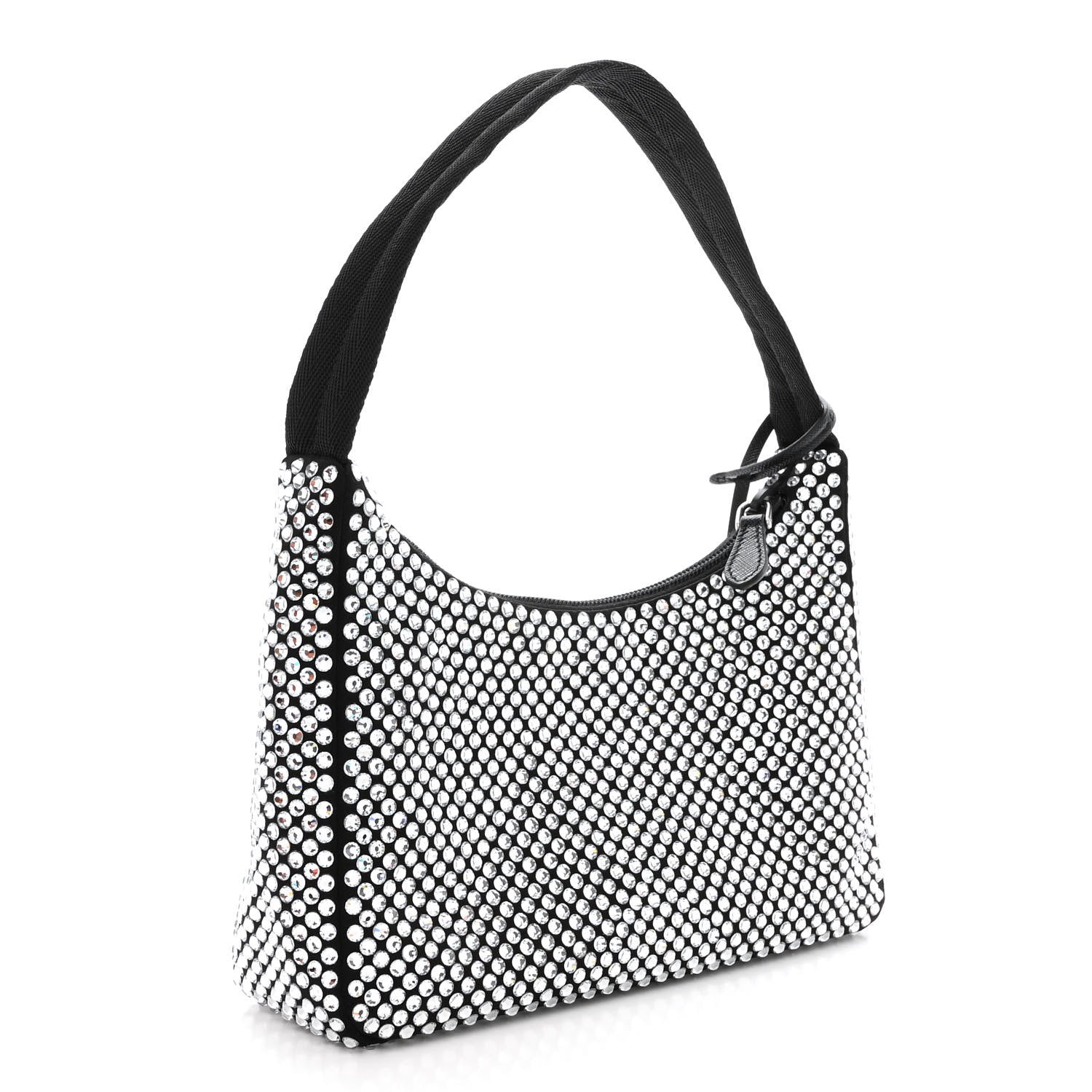 Prada Satin Crystal Mini Re-Edition 2000 Bag Cristal 3 of 13