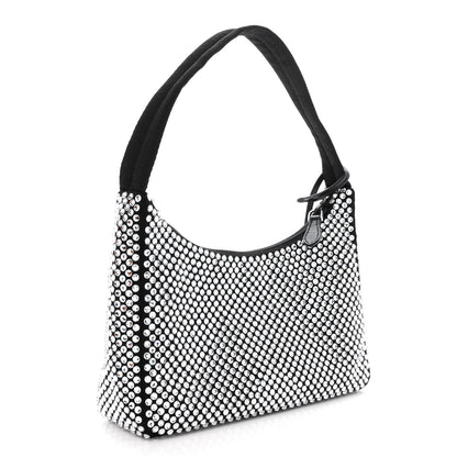 Prada Satin Crystal Mini Re-Edition 2000 Bag Cristal 3 of 13