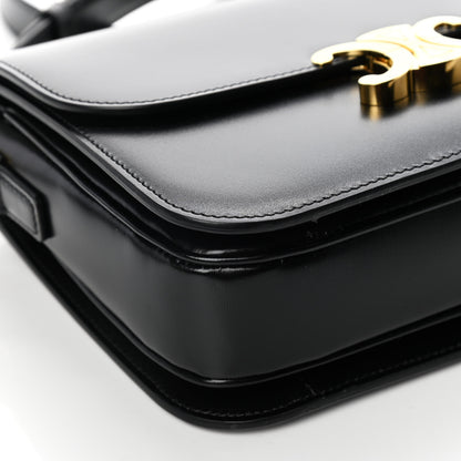 Celine Shiny Calfskin Medium Triomphe Black 11 of 13