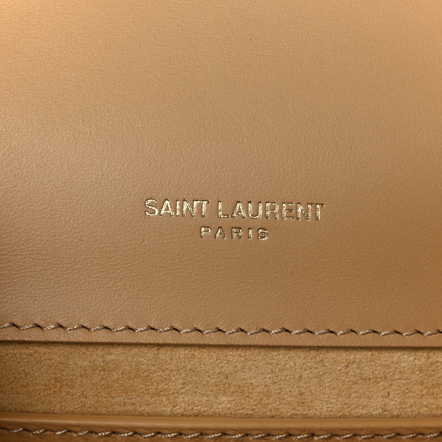 Saint Laurent Metallic Calfskin Small Classic Monogram Kate Tassel Satchel Gold 6 of 11