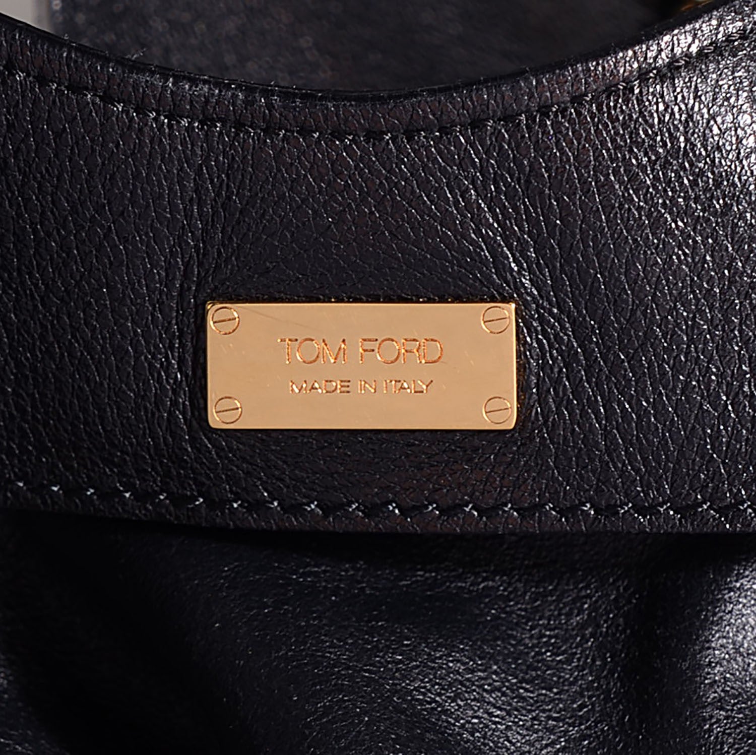 Tom Ford Suede Large Alix Padlock And Zip Shoulder Bag Black 14 of 14